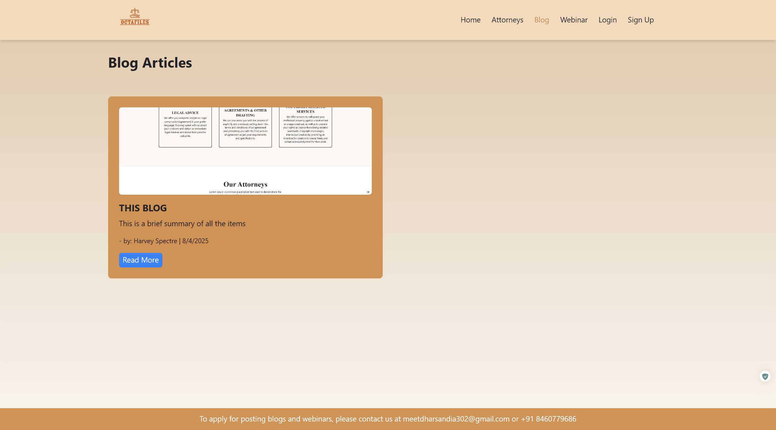 Octafiles - Attorney Booking Platform - 12