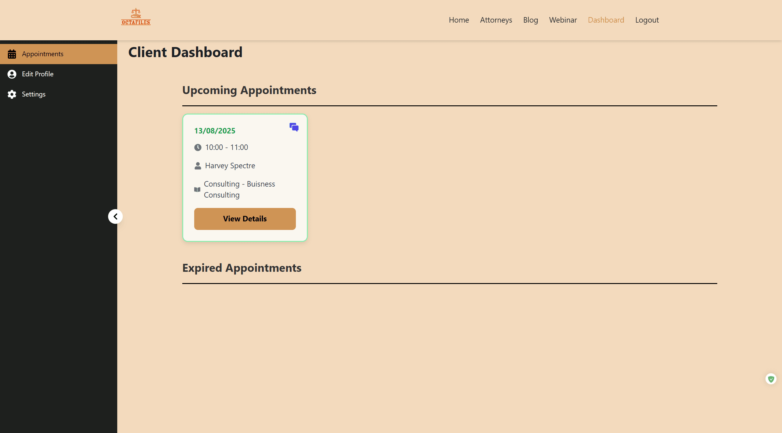Octafiles - Attorney Booking Platform - 7